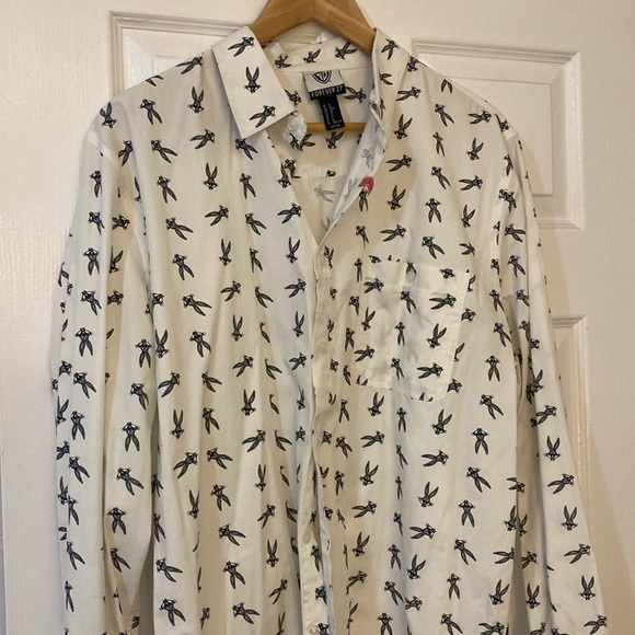 Bugs bunny men’s button down long sleeve - Picture 1 of 4